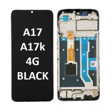 OPPO A17 / A17k 4G (2022) LCD touch screen with frame (Original Service Pack) [Black] 4130358